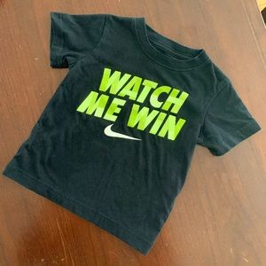 Boys Black Nike shirt